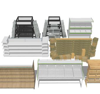 超市货架 实木货柜