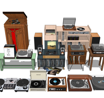 复古留声机 老式唱片