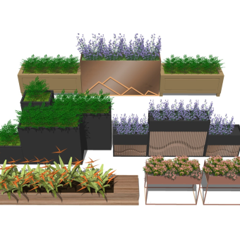花坛花箱 绿植花钵