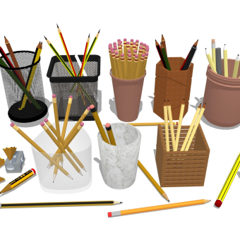 笔筒铅笔 写字笔