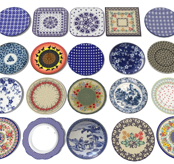 中式花纹碟子 青花瓷盘