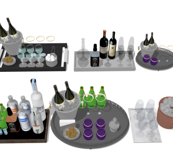 冰桶调酒 酒精酒瓶