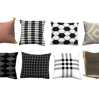 花纹抱枕 枕头组合