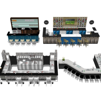酒吧桌椅 吧台吧凳