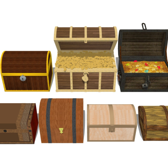 宝箱宝藏 实木箱子