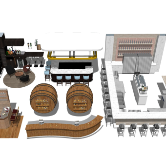 酒馆吧台 酒吧桌椅