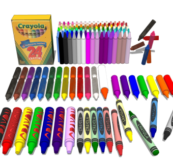 蜡笔彩笔 画笔文具