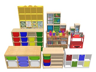 儿童置物柜 玩具收纳盒