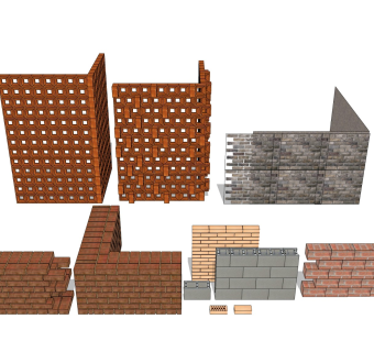 红砖镂空墙 砖头墙面