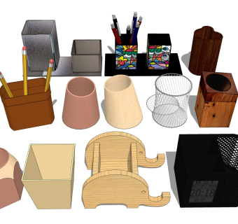 木制笔筒 笔盒文具