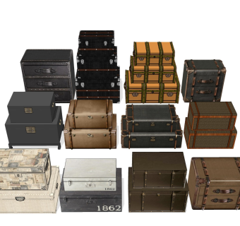 木箱行李箱 收纳箱