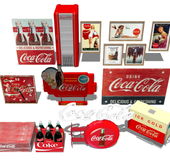 可口可乐装饰摆件