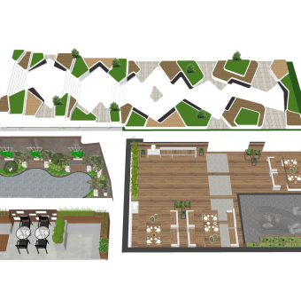 露台绿植花园 阳台天台景观