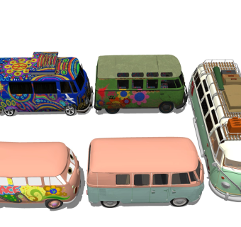 面包旅游车 旅行汽车