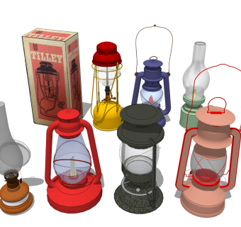 复古煤油灯 铁艺走马灯