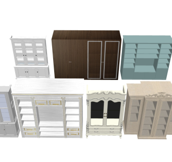 实木收纳柜 装饰展柜