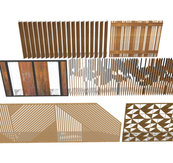 客厅实木屏风 镂空雕花隔断