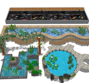 庭院池塘 景观水池