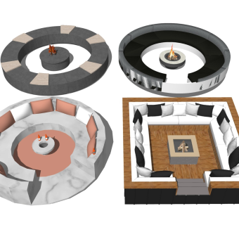 圆形卡座沙发 多人异形沙发