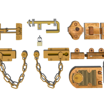 铁艺门锁 五金锁