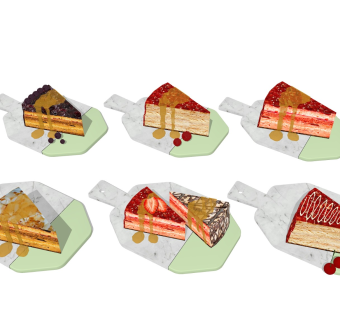 切块蛋糕 奶油夹心