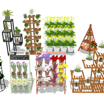 绿植盆栽花架 花钵花箱