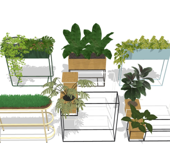 户外绿植花箱 花坛花钵