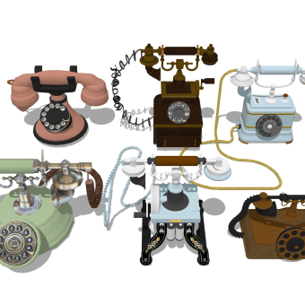 有线座机 复古老式电话