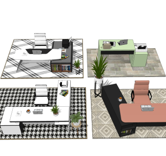 办公室桌椅组合