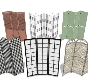 复古屏风 折叠隔断