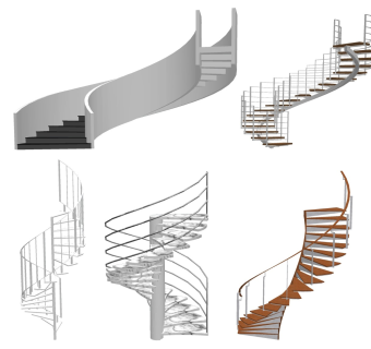 旋转楼梯 扶梯阶梯