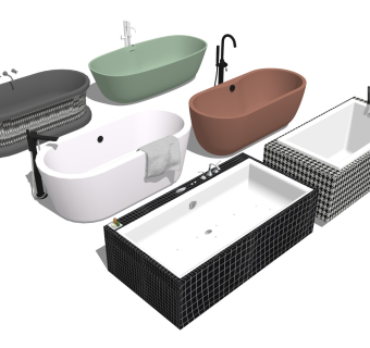 大理石浴缸 泡澡缸