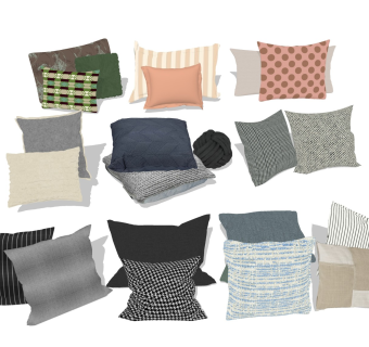 抱枕组合 靠枕枕头