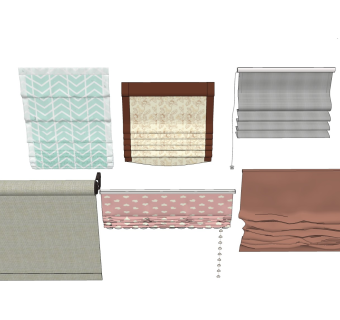 卷帘拉帘 布艺窗帘