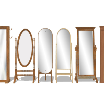 实木落地全身镜