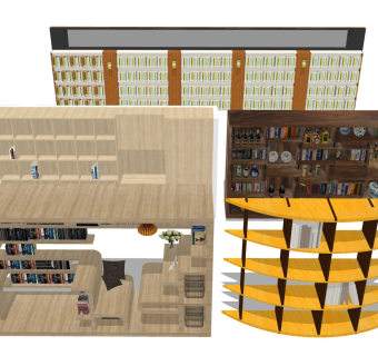 实木书柜 收纳书架