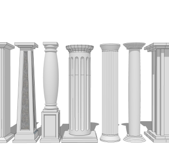 欧式石柱 罗马柱子
