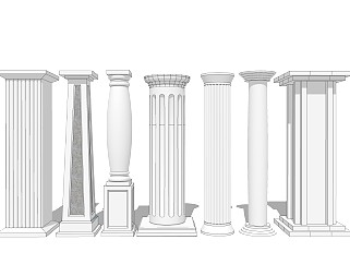 欧式石柱 罗马柱子