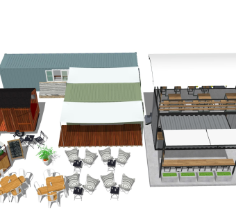 移动摊位 露营夜市