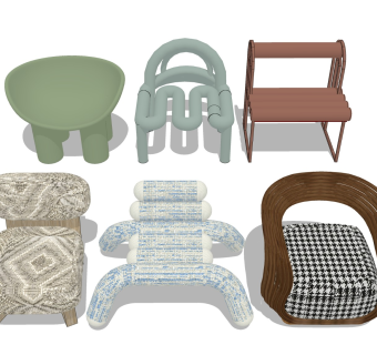 客厅躺椅 单人异形座椅