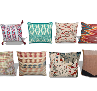 民族风抱枕 花纹枕头