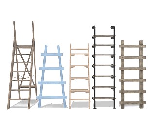 爬梯扶梯 施工木梯子