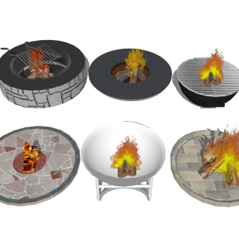 柴火篝火 火堆炭火