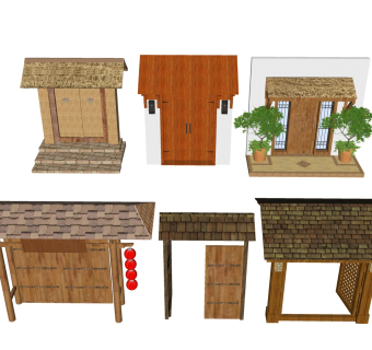 入户庭院门 景观木门