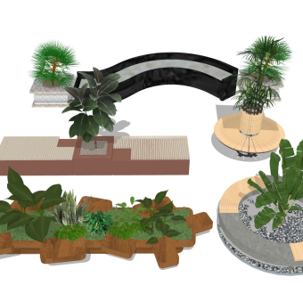 户外景观长椅 公园休息木椅