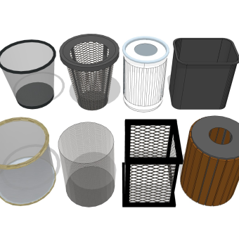 铁艺垃圾桶 家用垃圾桶