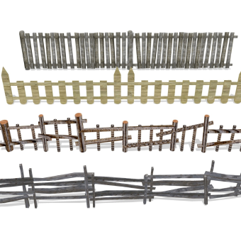 树杆围栏 护栏栅栏