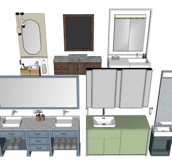 洗漱化妆台 洗手台盆