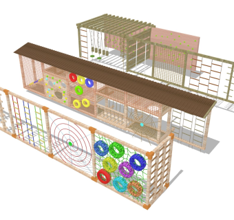 儿童攀爬架 攀岩爬行网