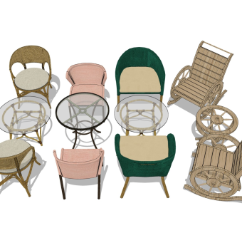 户外休闲桌椅 阳台露台座椅